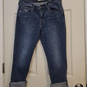 Levi's Dark Blue Women's Ankle Jeans